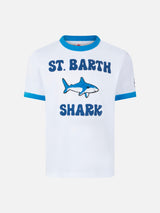 Boy cotton t-shirt with shark print