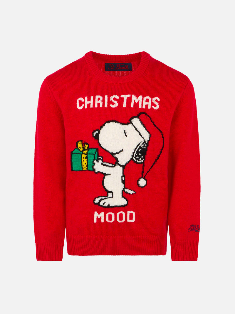 Maglione bambina con stampa Snoopy Christmas Mood | Edizione speciale Peanuts™
