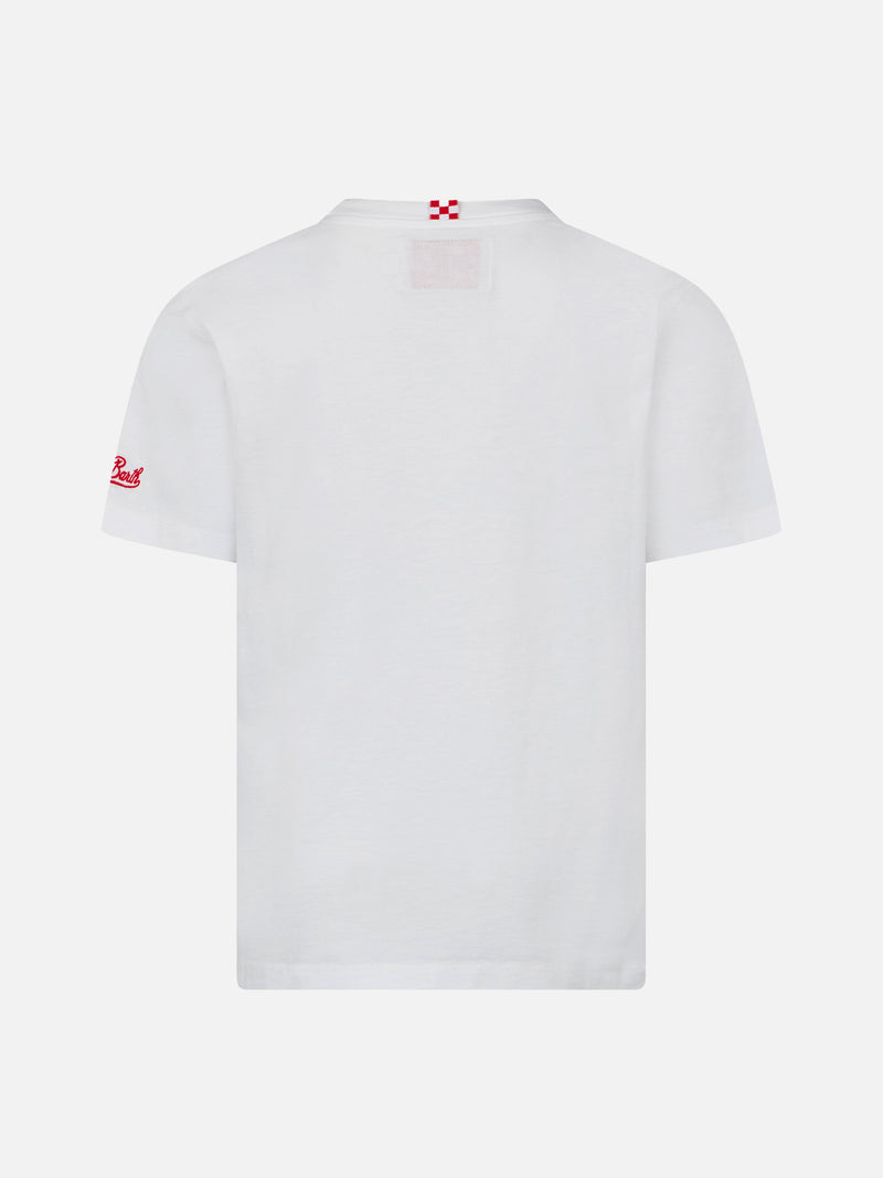 Baumwoll-T-Shirt für Jungen mit Snoopy und St. Barth Padel Club-Aufdruck | SNOOPY – PEANUTS™ SONDEREDITION