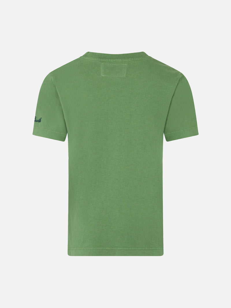 T-shirt bambino verde militare con stampa Snoopy | SNOOPY - EDIZIONE SPECIALE PEANUTS™