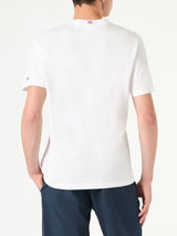 Herren-T-Shirt aus Baumwolle mit Aufdruck „St. Barth Disco Club“ und „Snoopy“ | SNOOPY – PEANUTS™ SONDEREDITION