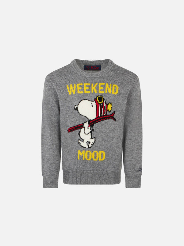 Kinderpullover mit Snoopy Weekend Mood-Print | Peanuts™ Sonderausgabe