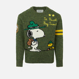 Boy crewneck donegal sweater with Snoopy jacquard print | SNOOPY - PEANUTS™ SPECIAL EDITION