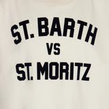 T-shirt da bambino con St. Barth vs St. Moritz