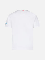 Boy cotton t-shirt with St. Barth Padel Club print
