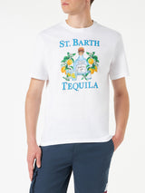 T-shirt da uomo in cotone con stampa Tequila