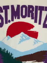 Maglia da bambina girocollo con cartolina di St. Moritz