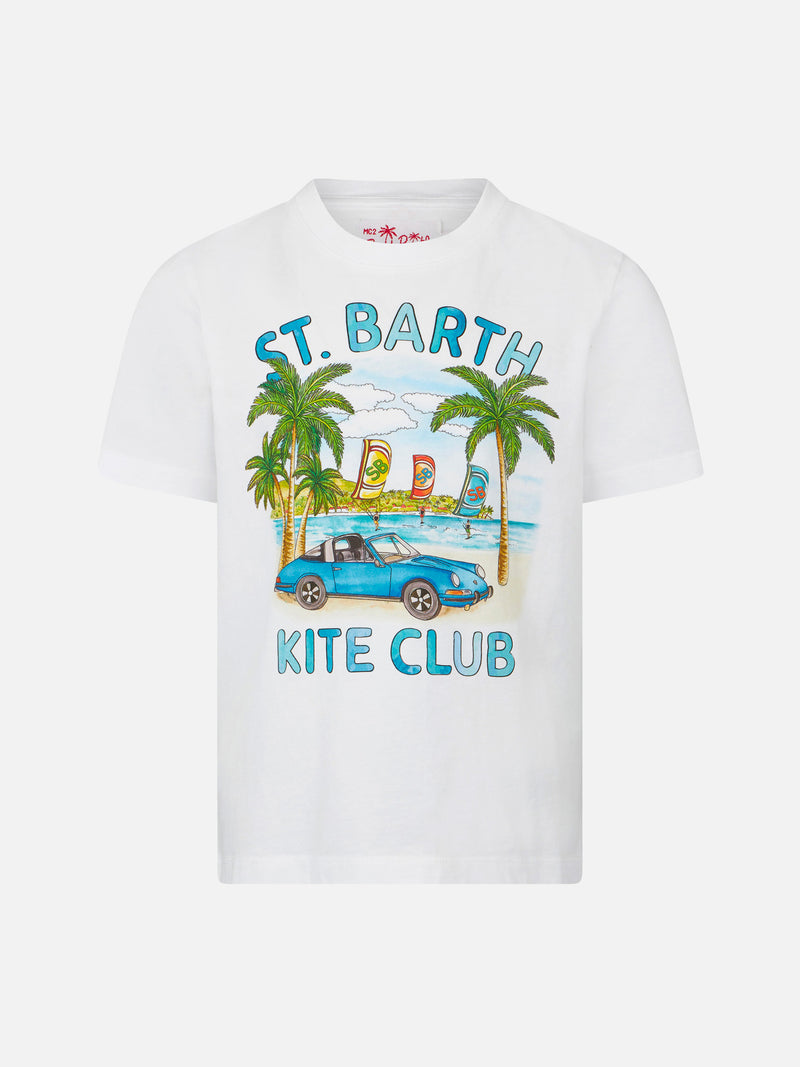 Baumwoll-T-Shirt für Jungen mit Autoaufdruck