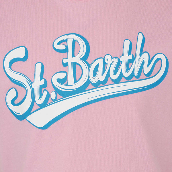 Baumwoll-T-Shirt für Mädchen mit St. Barth-Aufdruck