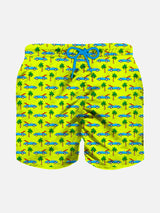 Boy swim shorts with surfcar print