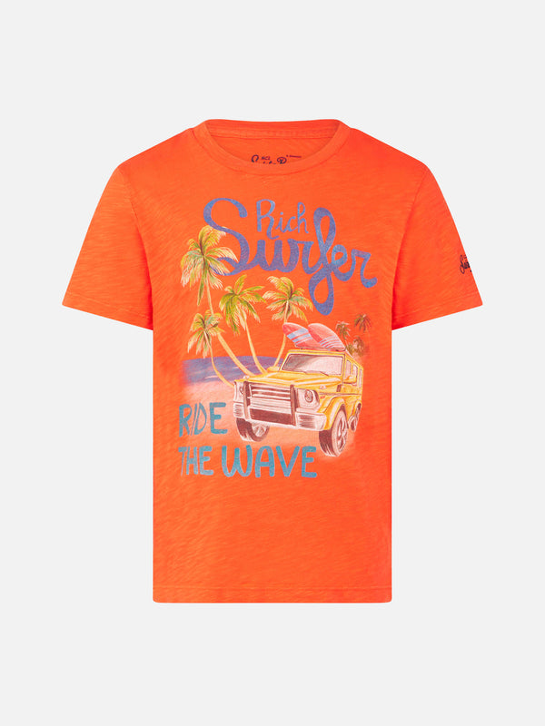 T-shirt da bambino con stampa Rich Surfer