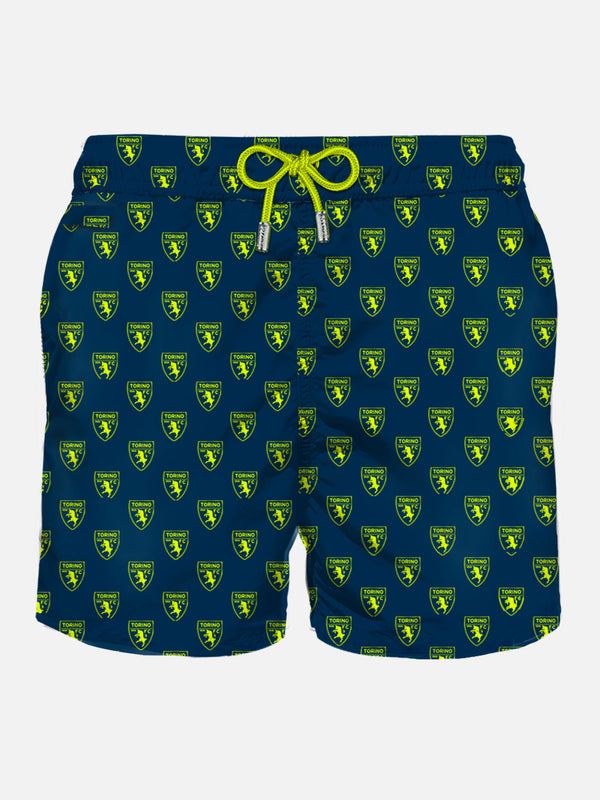 Man light fabric swim shorts with taurus logo | TORINO FC SPECIAL EDITION