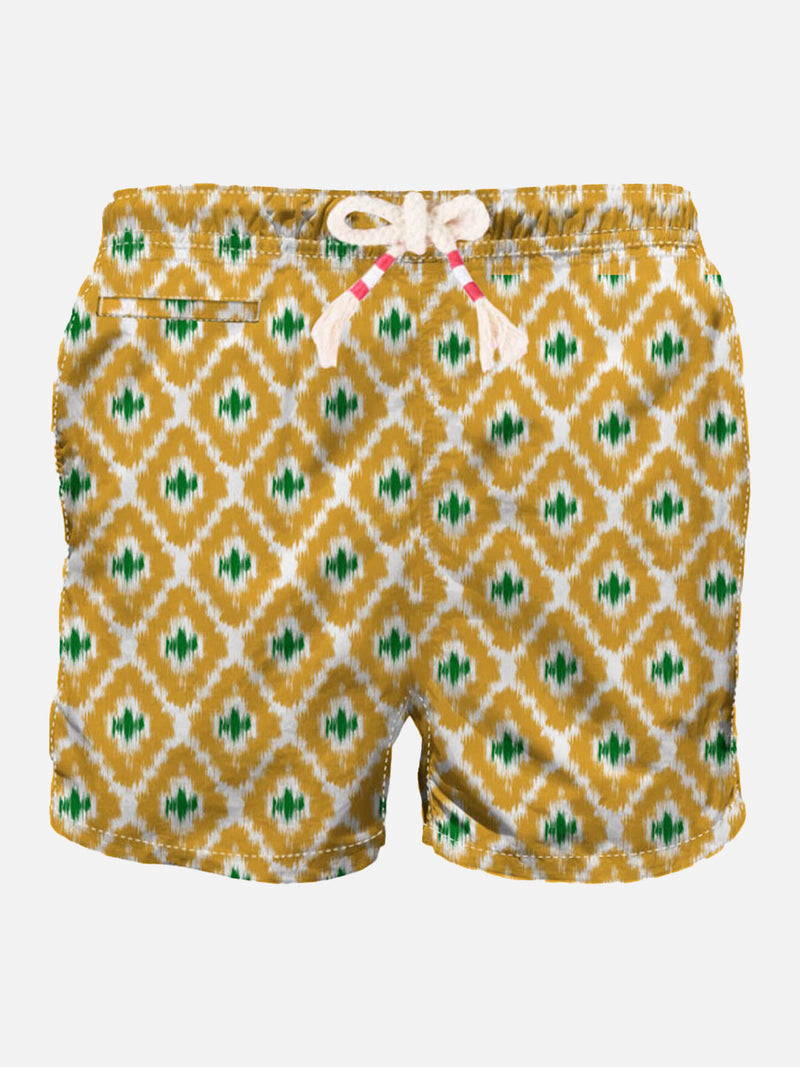 Man swim shorts with geometric print