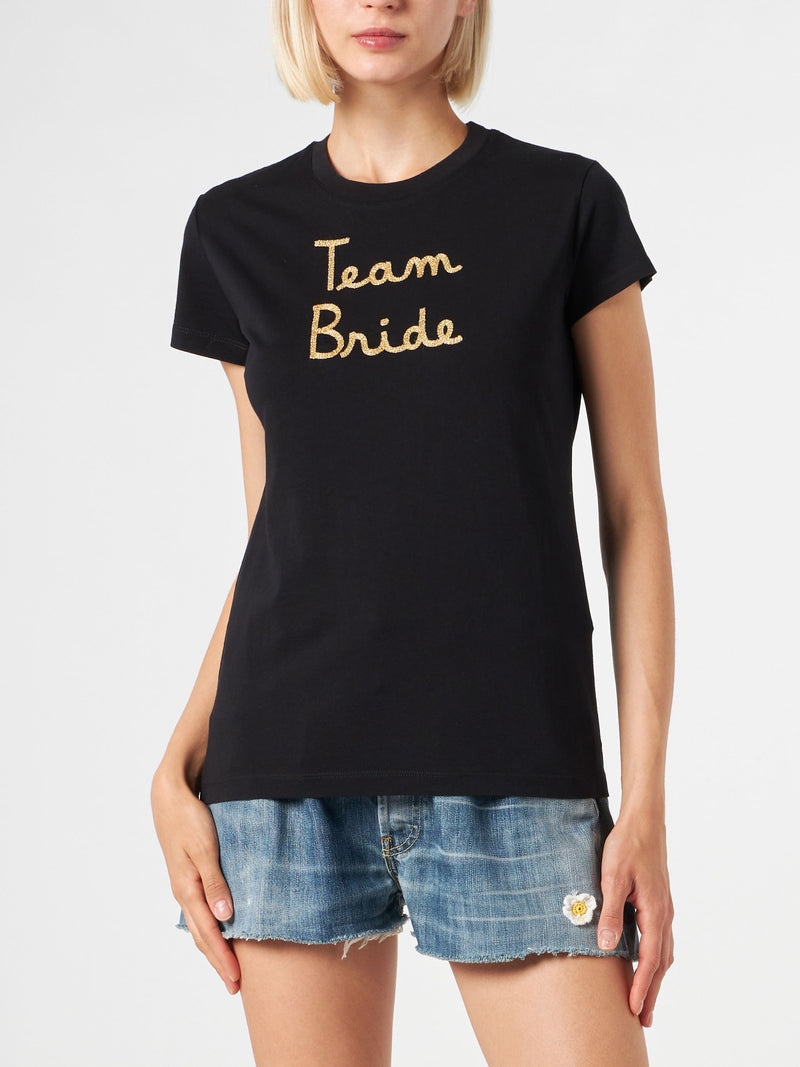 T-shirt da donna in cotone con ricamo