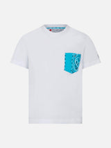Boy t-shirt with bandanna printed pocket