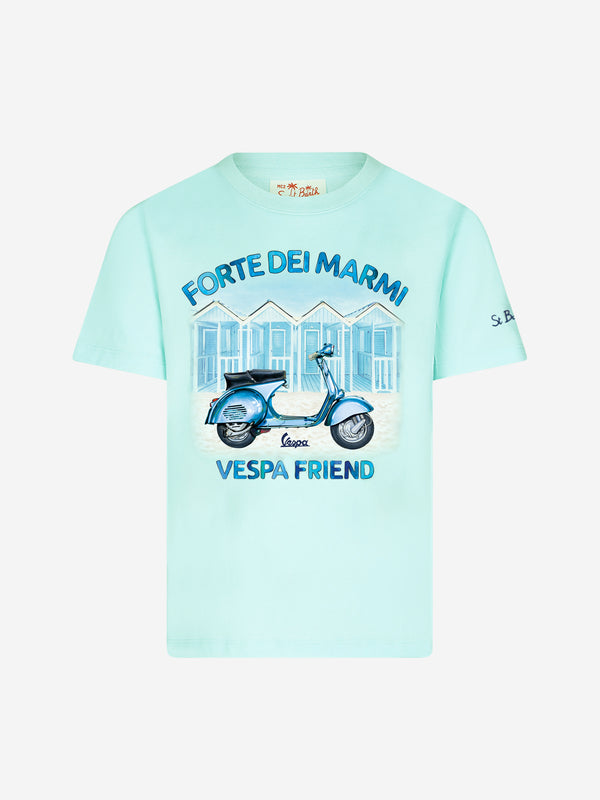 T-shirt da bambino in cotone con stampa Vespa | Vespa® Edizione Speciale