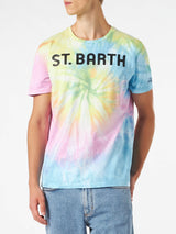 T-shirt da uomo St. Barth tie dye fluo
