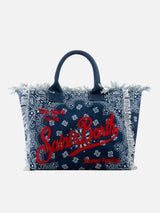 Vanity shoulder bag with embroidery