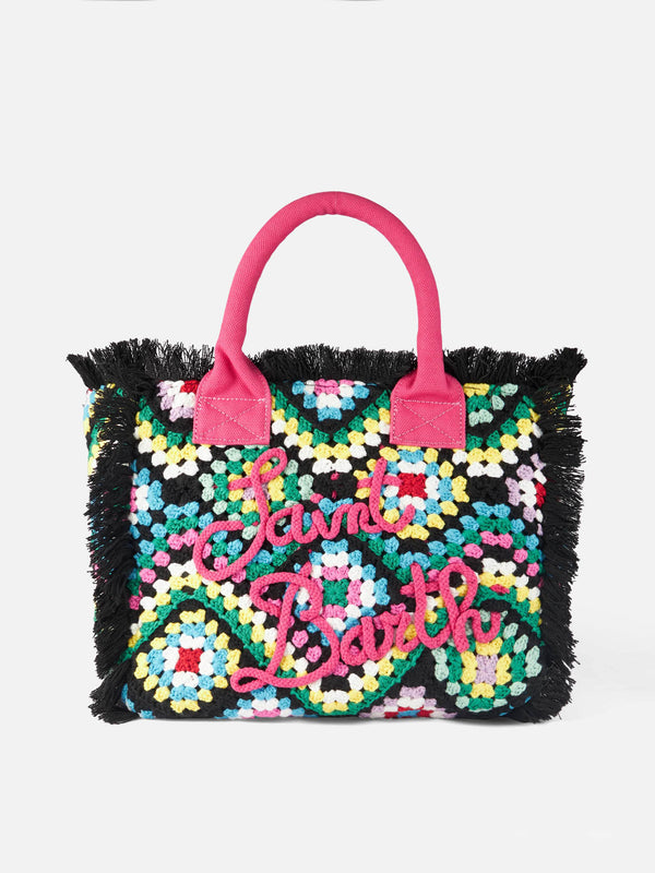 Vanity crochet shoulder bag