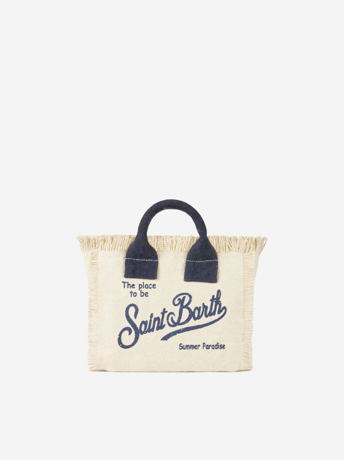 Mini Vanity white canvas handbag – MC2 Saint Barth