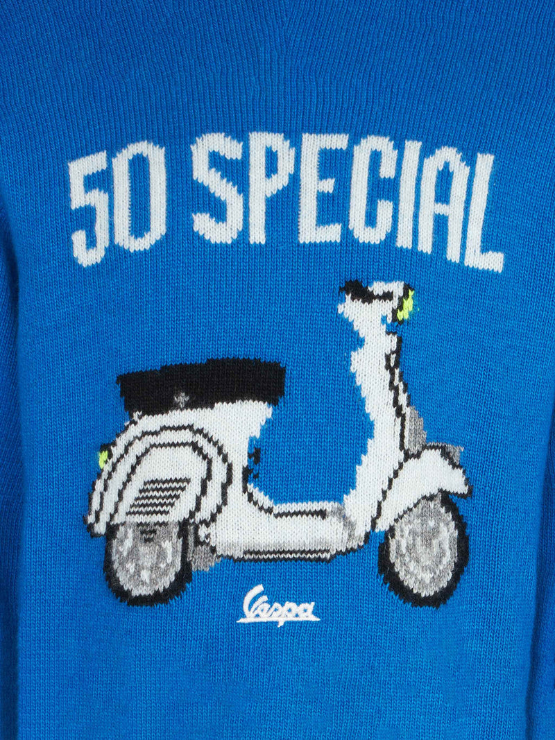 Boy crewneck sweater with Vespa print | VESPA® SPECIAL EDITION