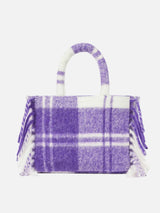 Colette blanket handbag with tartan print