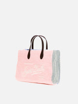 Multicolor sherpa fabric Vivian handbag