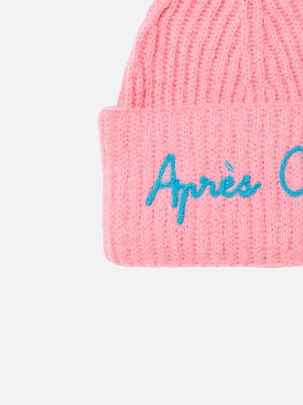 Woman brushed and ultra soft beanie with Apres Chic embroidery