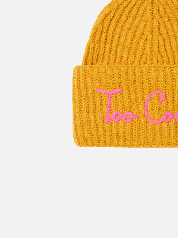 Woman brushed and ultra soft beanie with Too Cool embroidery