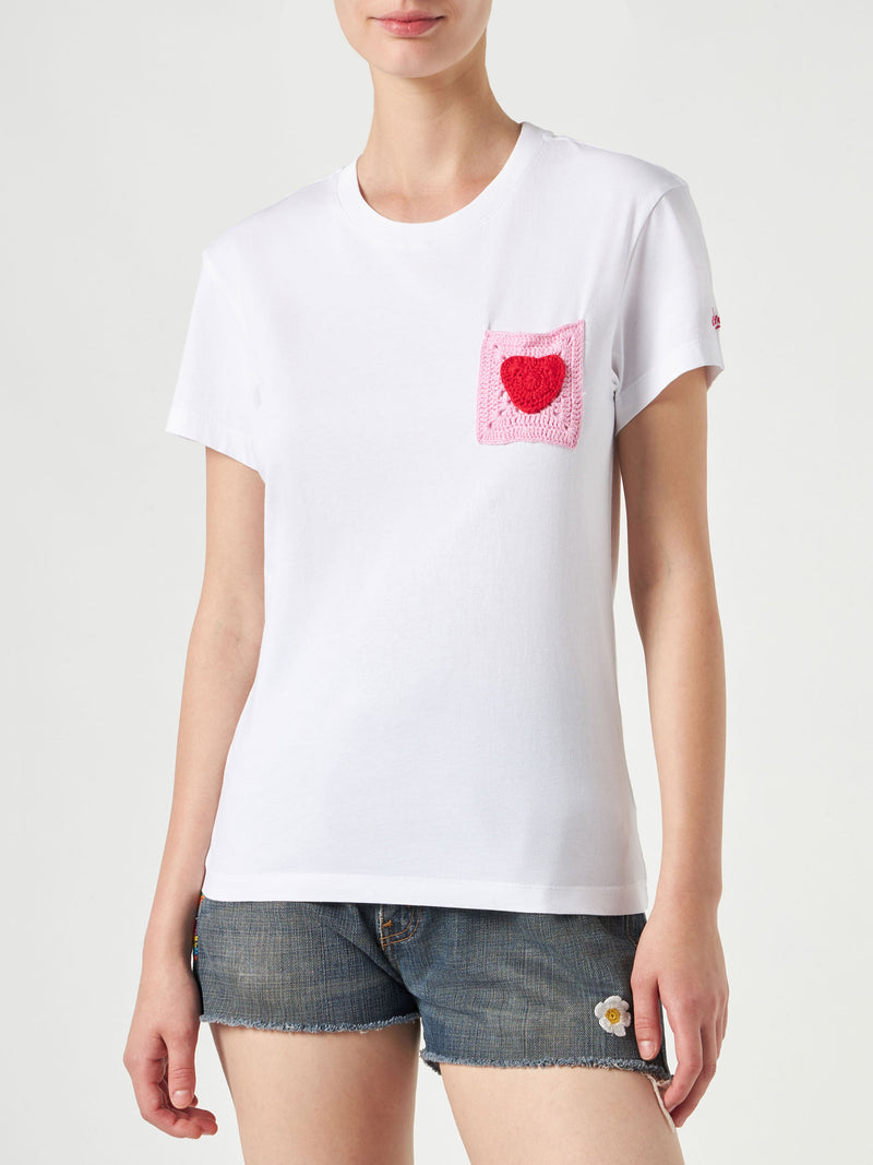 Woman cotton t-shirt with pocket