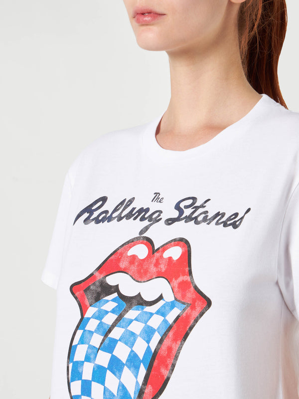 T-shirt da donna in cotone con stampa Rolling Stones | Edizione speciale dei Rolling Stones®