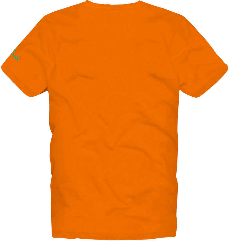 Orangefarbenes Baumwoll-T-Shirt für Jungen