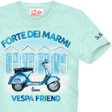 Boy cotton t-shirt with Vespa print | Vespa® Special Edition