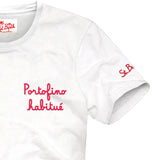 Boy t-shirt with Portofino habitué embroidery