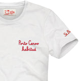 Boy t-shirt with Porto Cervo habitué embroidery