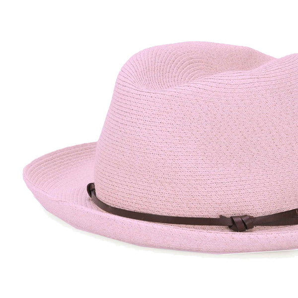 Cappello in fibra di carta rosa