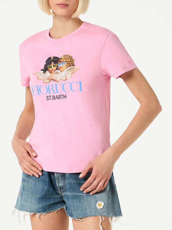 Woman cotton t-shirt with Fiorucci print | FIORUCCI SPECIAL EDITION