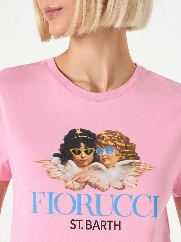 T-shirt da donna in cotone con stampa Fiorucci | FIORUCCI EDIZIONE SPECIALE