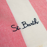 Fouta lightweight with fucsia striped
