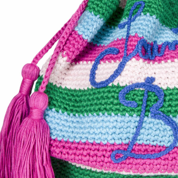 Handmade crochet bucket bag