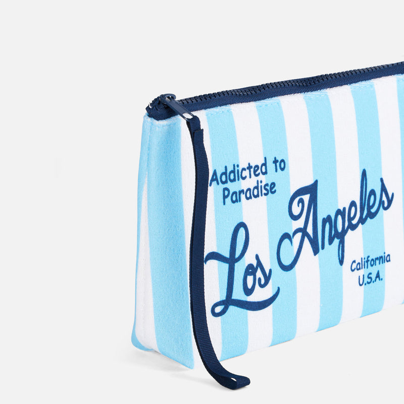 Aline terry pochette with Los Angeles print