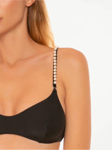 Woman black bralette bikini (shoulder straps sold separately) | APERIKINI COLLECTION