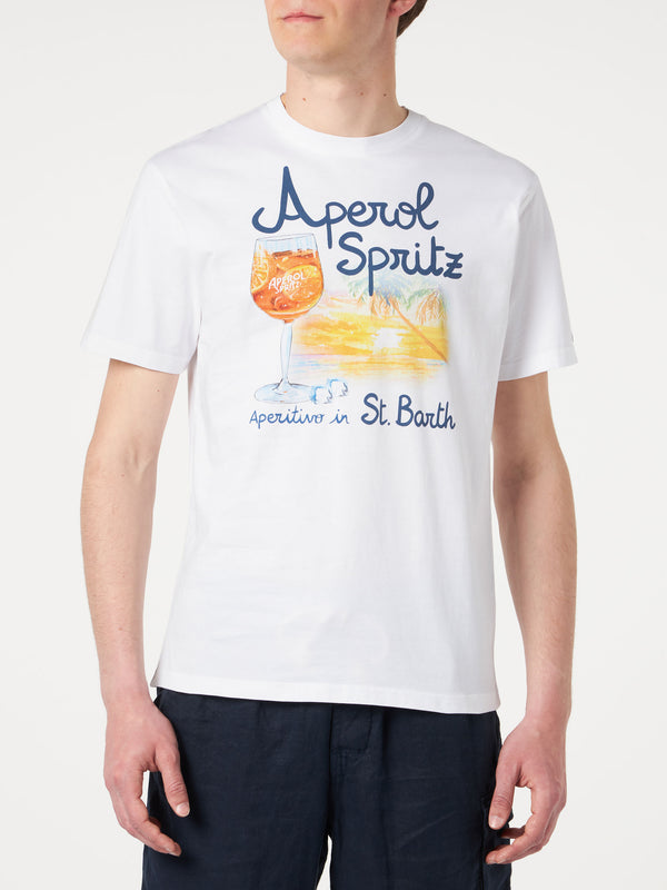 Man cotton t-shirt with Aperol Spritz Venice print |  APEROL SPECIAL EDITION
