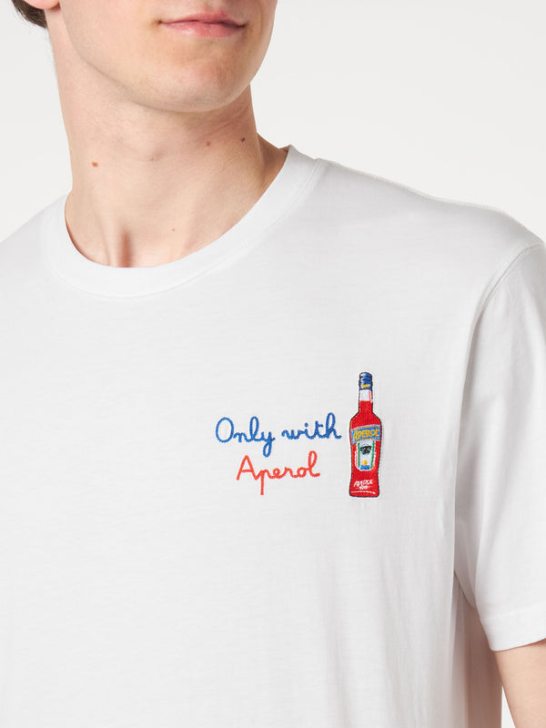 Man t-shirt with Only with Aperol front embroidery | APEROL SPECIAL EDITION