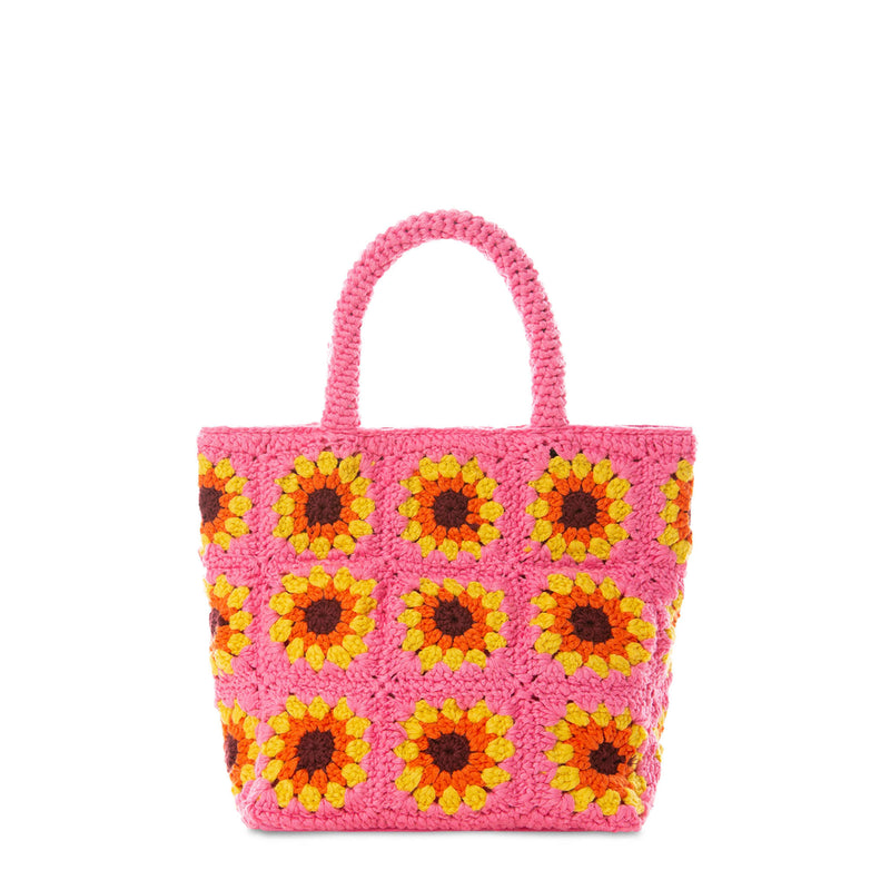 Sunflower crochet bag