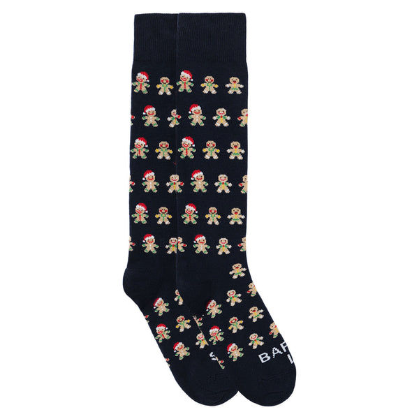 Boy long socks with ginger biscuit print