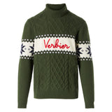 Half-turtleneck sweater with Verbier lettering