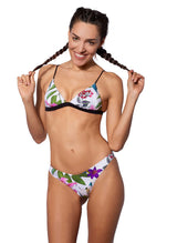 Damen-Triangel-Bikini mit tropischem Blumenprint