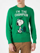 Man lighweight sweater with Snoopy print | PEANUTS™ SPECIAL EDITION
