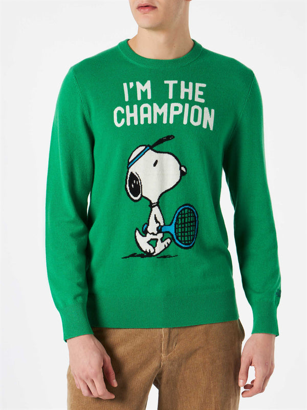 Maglia da uomo con stampa Snoopy I'm the Champion | Edizione speciale Peanuts™